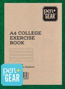Pen+ Gear 72 Page A4 Exercise Book (Irish Or Feint Or Quad Margin)-Each