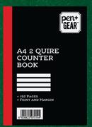 Pen+ Gear 192 Page 2-Quire Hard Cover Book (Feint Or Quad Margin)-Each