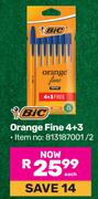 BIC Orange Fine (4+3)-Each
