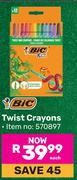 BIC Twist Crayons-Each