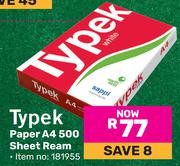 Typek Paper A4 500 Sheet Ream 181955