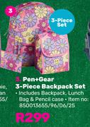Pen+Gear 3-Piece Backpack Set-3-Piece Set