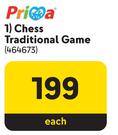 Prioa Chess Traditional Game
