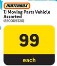 Matchbox Moving Parts Vehicle Assorted-Each