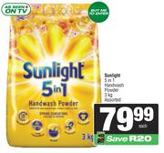 Sunlight 5 In 1 Handwash Powder Assorted-3Kg