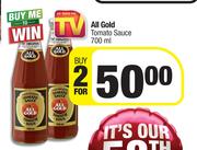 All Gold Tomato Sauce-For 2 x 700ml