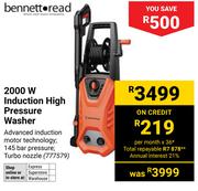 Bennett Read 2000W Induction High Pressure Washer 777579