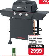Megamaster Inferno 3-Burner Gas Braai 720-1066A 