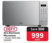 Defy 20Ltr Electronic Microwave DMO383 