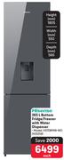 Hisense 263Ltr Bottom Fridge/Freezer With Water Dispenser H370BMIB-WD 453208