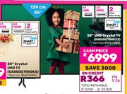 Samsung 139cm (55") UHD Crystal TV UA55DU700KXX