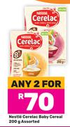 Nestle Cerelac Baby Cereal Assorted-For Any 2 x 200g