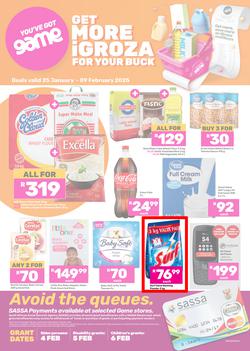 Game SASSA : Get More iGroza For Your Buck (25 January - 09 February 2025), page 1