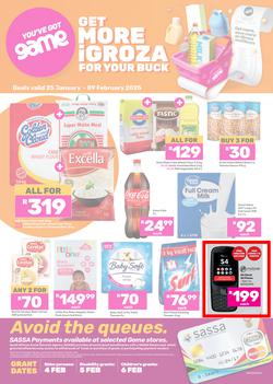 Game SASSA : Get More iGroza For Your Buck (25 January - 09 February 2025), page 1