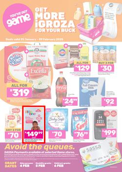 Game SASSA : Get More iGroza For Your Buck (25 January - 09 February 2025), page 1
