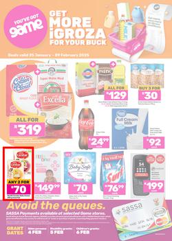 Game SASSA : Get More iGroza For Your Buck (25 January - 09 February 2025), page 1