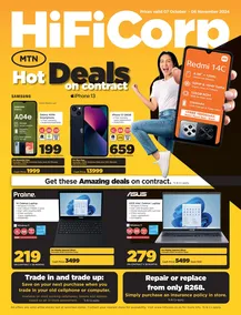 HiFi Corp : Hot Deals With MTN (07 October - 06 November 2024)