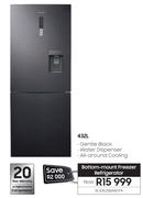 Samsung 432L Bottom Mount Freezer RL4363SBAB1/FA