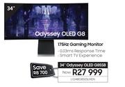 Samsung 34" (175Hz) Odyssey OLED Gaming Monitor LS34BG850SUXEN