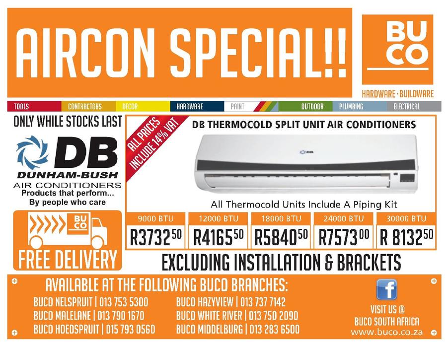 buco aircon specials