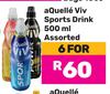 Aquelle Viv Sports Drink Assorted-For 6 x 500ml