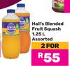 Hall's Blended Fruit Squash Assorted-For 2 x 1.25L