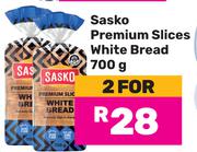 Sasko Premium Slices White Bread-For 2 x 700g