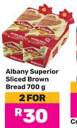 Albany Superior Sliced Brown Bread-For 2 x 700g