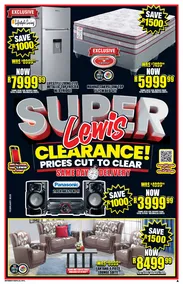 Lewis : Super Clearance (24 February - 13 April 2025)