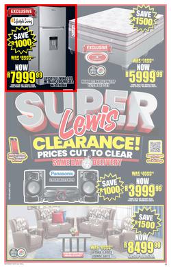 Lewis : Super Clearance (24 February - 13 April 2025), page 1