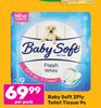 Baby Soft 2 Ply Toilet Tissue 9s-Per Pack