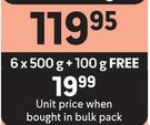 Omo Hand Wash Powder-6 x 500g + 100g Free