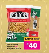 Pasta Grande Macaroni Or Spaghetti-For Any 3 x 500g