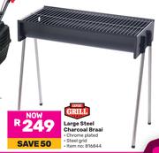 Expert Grill Large Steel Charcoal Braai