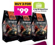 Campmaster 4Kg Briquettes-For 3