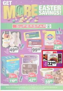 SUPERSPAR EASTERN CAPE : Get More Easter Savings (05 April - 18 April 2022) | Valid In Bluewater Bay, Despatch, Gelvandale, Hunters Retreat, Mount Pleasant, Newton Park, Our, Sunridge, page 1