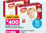 Huggies Gold Jumbo Pack Disposable Nappies-For Any 2