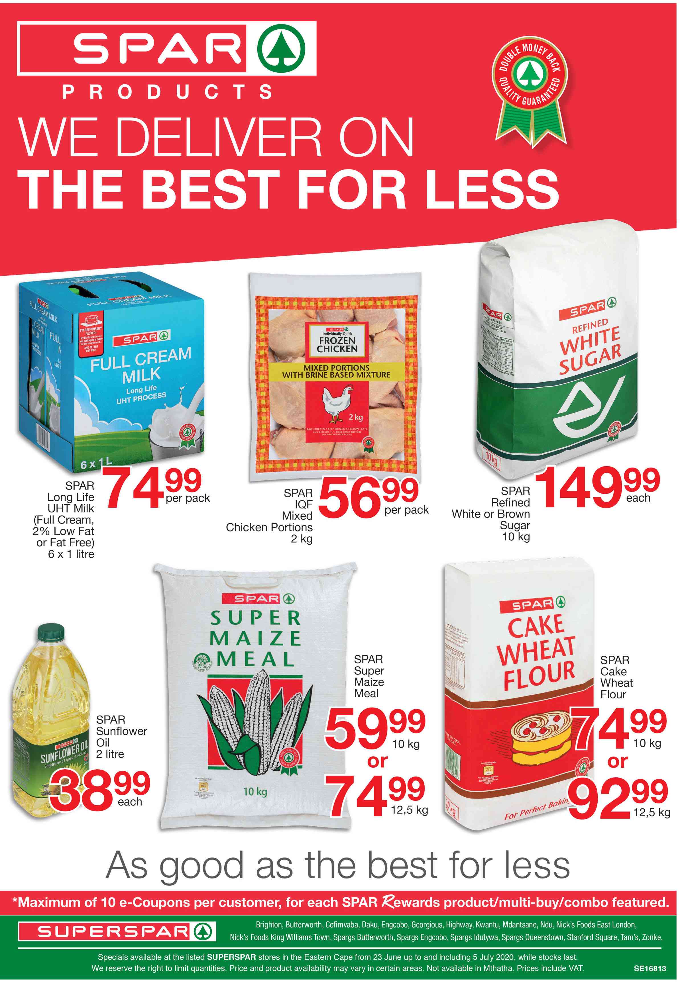 Special Spar Super Maize Meal 10Kg Www guzzle co za