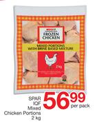 Spar IQF Mixed Chicken Portions-2Kg Per Pack