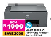 Hp Smart Tank 581 All-In-One Printer