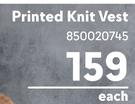 Legend Weekend Wear Printed Knit Vest 850020745