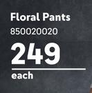 Legend Weekend Wear Floral Pants 850020020