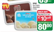 Spar Ice Cream Assorted-For Any 2 x 2Ltr