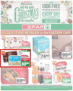 SPAR EASTERN CAPE : We've Got The Christmas You Deserve (23 November - 5 December 2021) Valid in Acres, Algoa Park, Aliwal North, Aspen, Burgersdorp. Cambridge, Camdeboo, Cradock, Crossways, Dagbreek, page 1