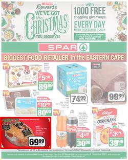 SPAR EASTERN CAPE : We've Got The Christmas You Deserve (23 November - 5 December 2021) Valid in Acres, Algoa Park, Aliwal North, Aspen, Burgersdorp. Cambridge, Camdeboo, Cradock, Crossways, Dagbreek, page 1