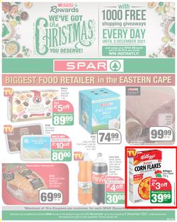 SPAR EASTERN CAPE : We've Got The Christmas You Deserve (23 November - 5 December 2021) Valid in Acres, Algoa Park, Aliwal North, Aspen, Burgersdorp. Cambridge, Camdeboo, Cradock, Crossways, Dagbreek, page 1