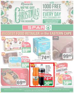 SPAR EASTERN CAPE : We've Got The Christmas You Deserve (23 November - 5 December 2021) Valid in Acres, Algoa Park, Aliwal North, Aspen, Burgersdorp. Cambridge, Camdeboo, Cradock, Crossways, Dagbreek, page 1