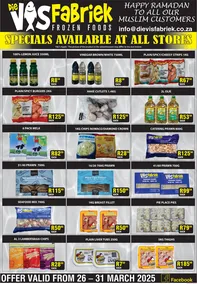 Die Visfabriek : Specials Available (26 March - 31 March 2025)