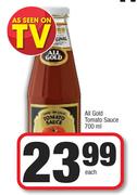 All Gold Tomato Sauce-700ml Each