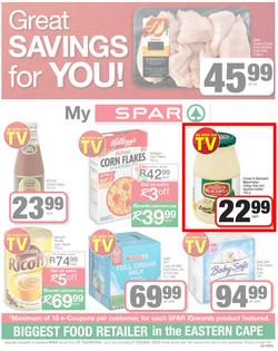 SPAR TOWN EASTERN CAPE : My Spar (22 September - 4 October 2020), page 1
